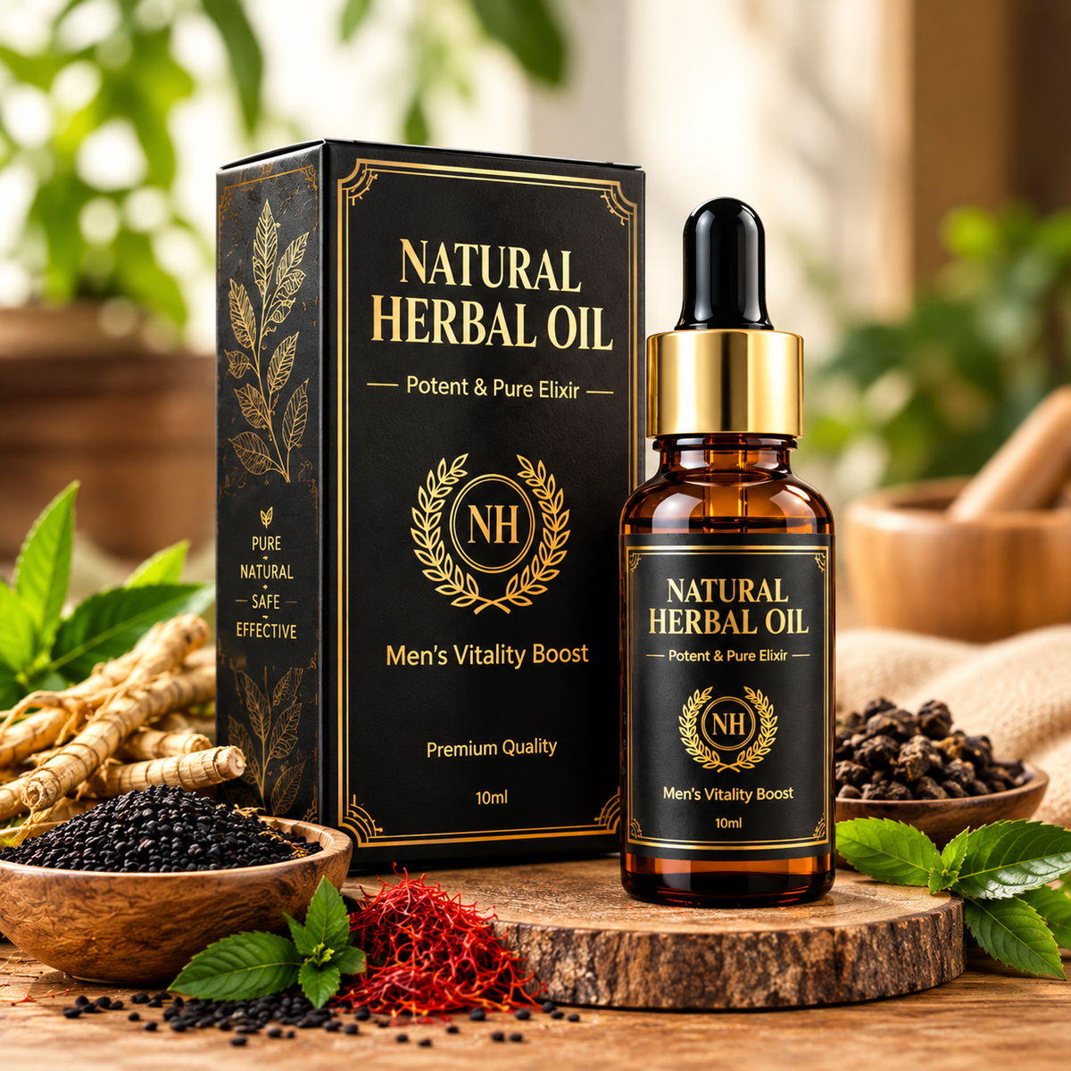 Natural Herbal Oil Potent & Pure Elixir | Herbal Care (PKR 3,500)